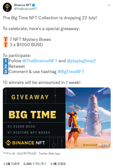 NFT Marketing_Binance NFT giveaway event on Twitter.png